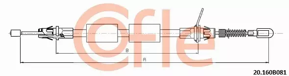 COFLE LINKA HAMULCA RĘCZNEGO 20.160B081 