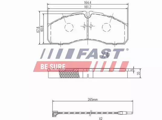 FAST KLOCKI HAMULCOWE FT29117 