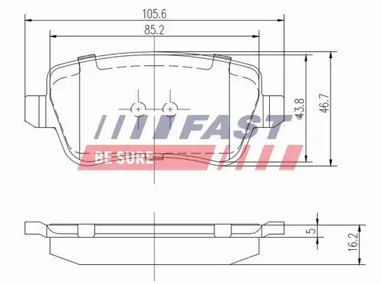 FAST KLOCKI HAMULCOWE FT29159 