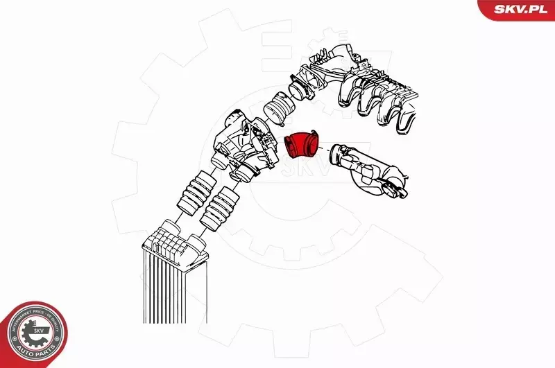 ESEN SKV PRZEWÓD INTERCOOLERA 24SKV126 