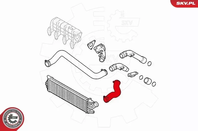 ESEN SKV PRZEWÓD INTERCOOLERA 43SKV068 