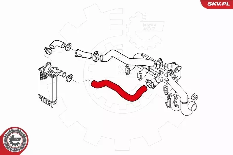 ESEN SKV PRZEWÓD INTERCOOLERA 43SKV076 