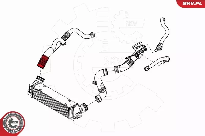 ESEN SKV PRZEWÓD TURBO 43SKV085 