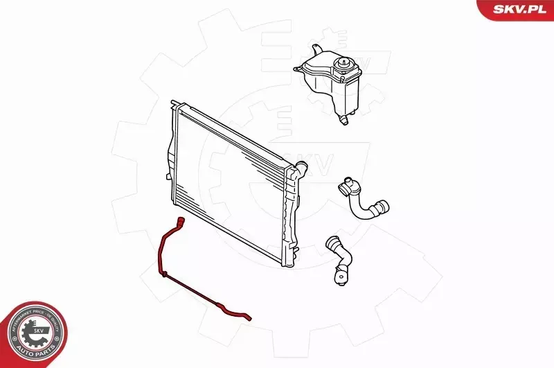 ESEN SKV PRZEWÓD CHŁODNICY 43SKV738 