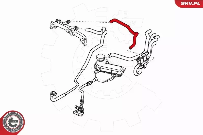ESEN SKV PRZEWÓD CHŁODNICY 43SKV744 