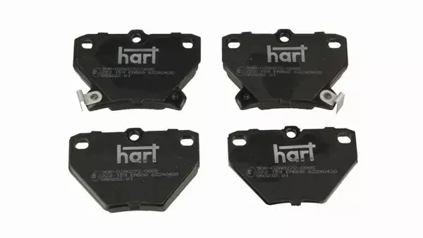 HART TARCZE+KLOCKI TYŁ TOYOTA COROLLA E12 YARIS P1 YARIS VERSO 268MM 