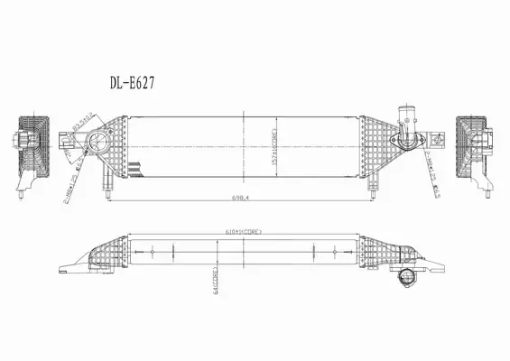 HART CHŁODNICA INTERCOOLER 641 339 