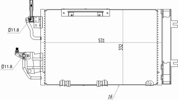 HART CHŁODNICA KLIMATYZACJI 608 407 