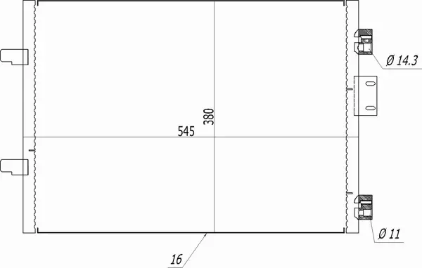 HART CHŁODNICA KLIMATYZACJI 610 263 