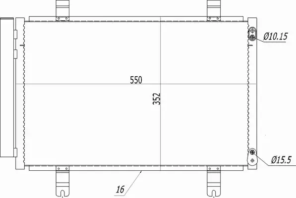 HART CHŁODNICA KLIMATYZACJI 611 254 