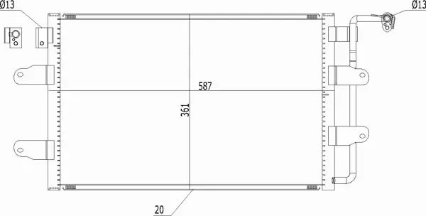 HART CHŁODNICA KLIMATYZACJI 621 530 