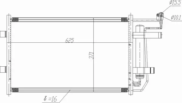 HART CHŁODNICA KLIMATYZACJI 621 580 