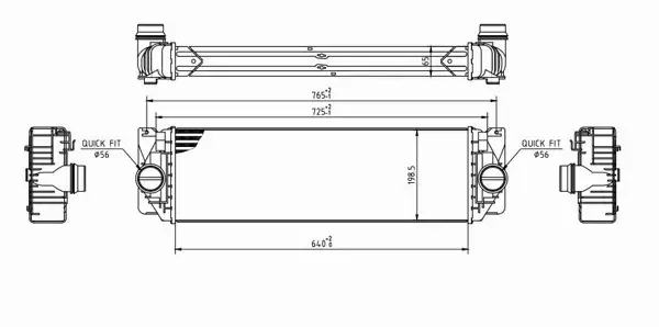 HART CHŁODNICA INTERCOOLER 613 790 