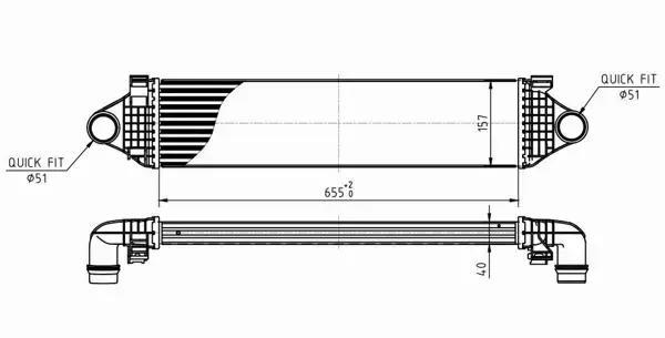 HART CHŁODNICA INTERCOOLER 630 318 