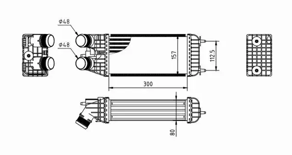 HART CHŁODNICA INTERCOOLER 636 908 