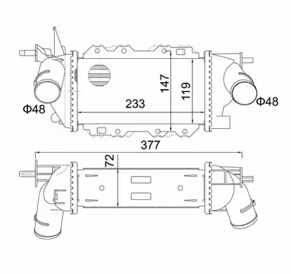 HART CHŁODNICA INTERCOOLER 621 402 