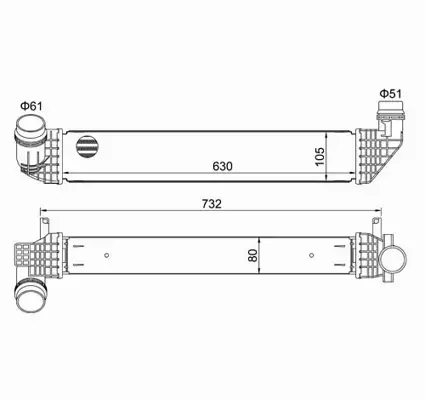 HART CHŁODNICA INTERCOOLER 621 403 