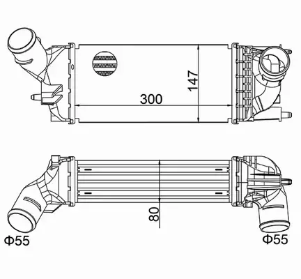 HART CHŁODNICA INTERCOOLER 630 295 