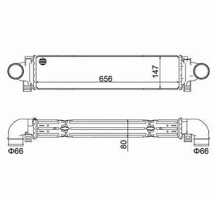 HART CHŁODNICA POWIETRZA INTERCOOLER 630 316 