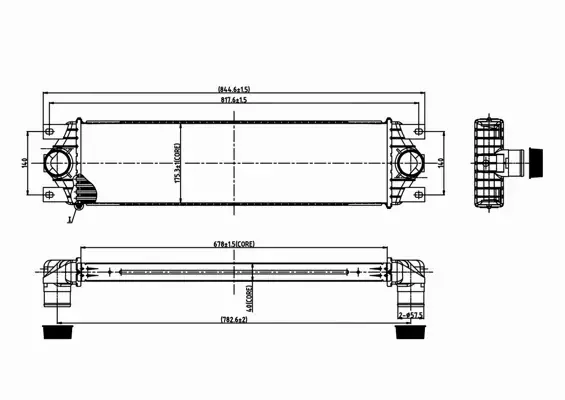 HART CHŁODNICA INTERCOOLER 606 481 