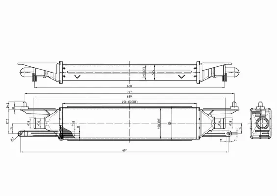 HART CHŁODNICA POWIETRZA INTERCOOLER 612 502 