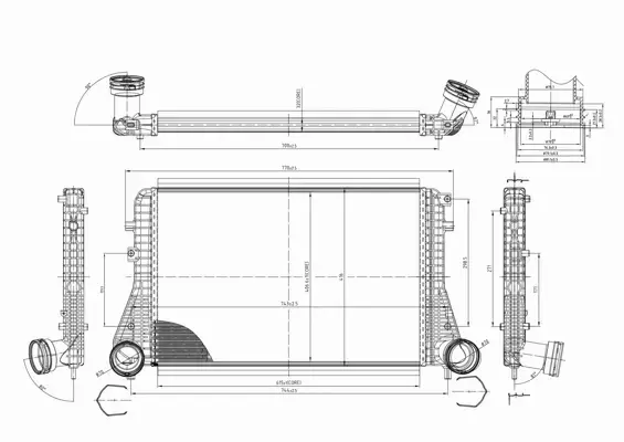 HART CHŁODNICA INTERCOOLER 612 542 