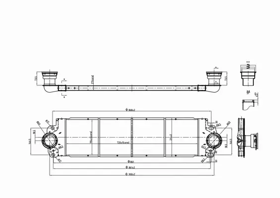 HART CHŁODNICA INTERCOOLER 612 581 