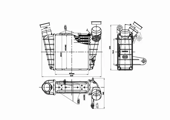 HART CHŁODNICA INTERCOOLER 612 724 