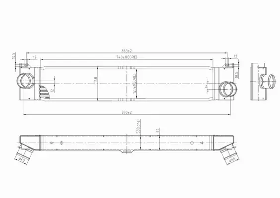 HART CHŁODNICA INTERCOOLER 613 774 