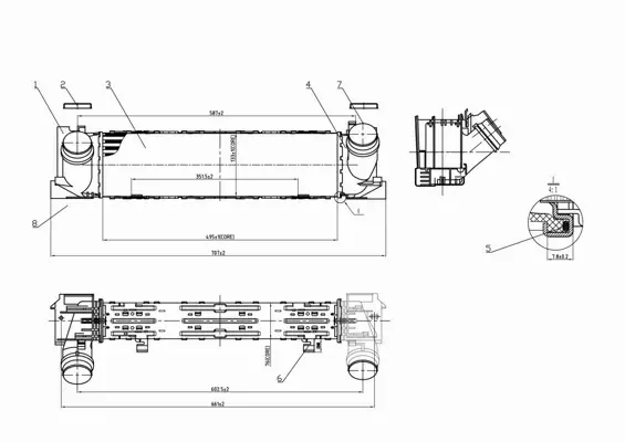 HART CHŁODNICA POWIETRZA INTERCOOLER 614 015 