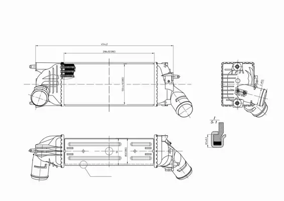 HART CHŁODNICA POWIETRZA INTERCOOLER 614 068 