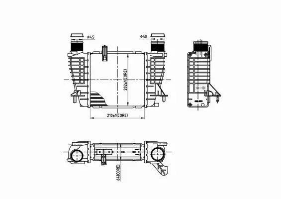 HART CHŁODNICA POWIETRZA INTERCOOLER 614 075 