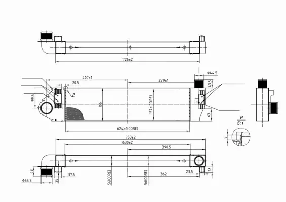 HART CHŁODNICA POWIETRZA INTERCOOLER 617 853 