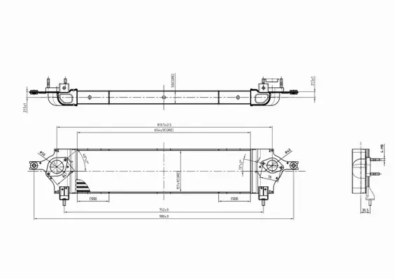 HART CHŁODNICA POWIETRZA INTERCOOLER 618 600 