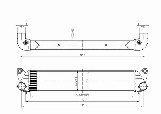 HART CHŁODNICA INTERCOOLER 618 603 