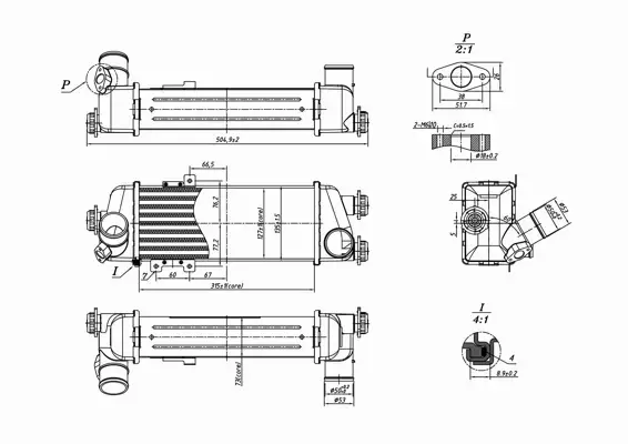 HART CHŁODNICA POWIETRZA INTERCOOLER 619 307 