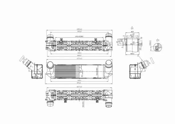 HART CHŁODNICA POWIETRZA INTERCOOLER 620 042 