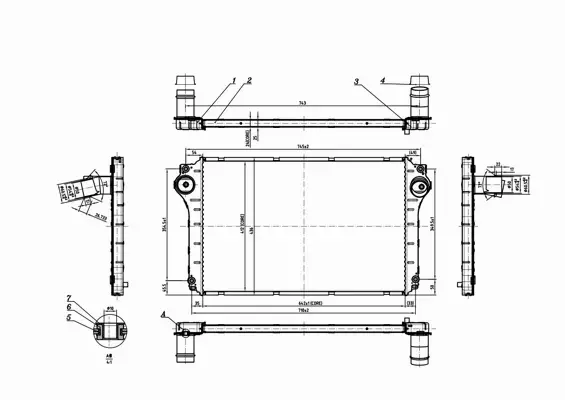 HART CHŁODNICA POWIETRZA INTERCOOLER 620 808 