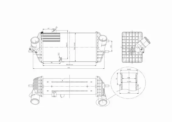 HART CHŁODNICA POWIETRZA INTERCOOLER 621 266 