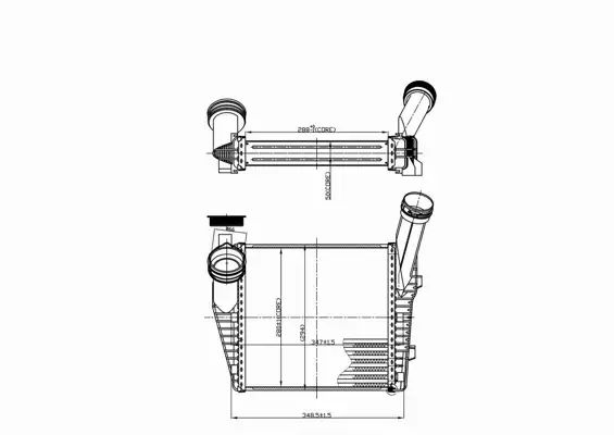 HART CHŁODNICA INTERCOOLER 621 375 