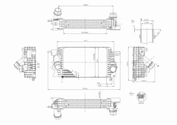 HART CHŁODNICA INTERCOOLER 637 065 