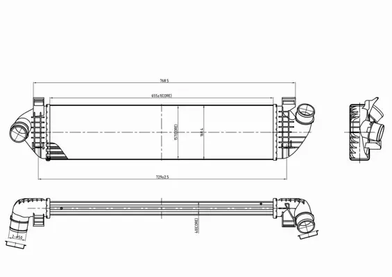 HART CHŁODNICA INTERCOOLER 641 296 