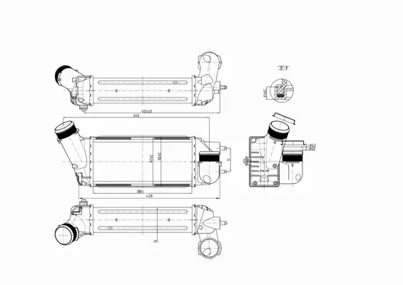 HART CHŁODNICA POWIETRZA INTERCOOLER 613 786 