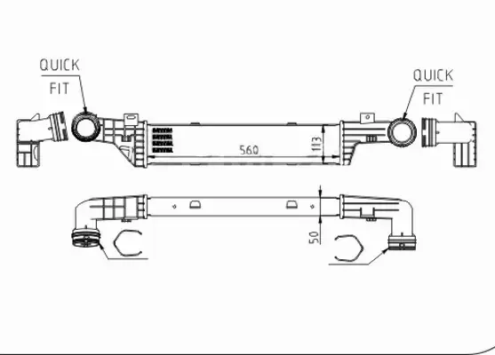 HART CHŁODNICA POWIETRZA INTERCOOLER 605 785 