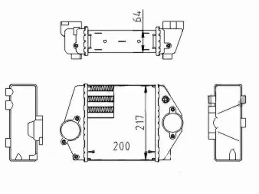 HART CHŁODNICA INTERCOOLER 612 084 