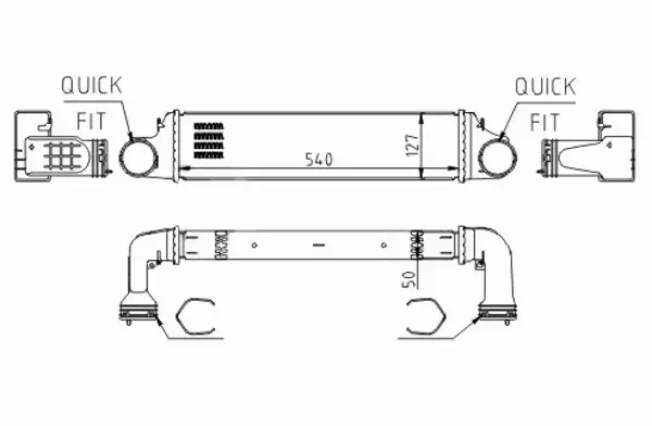 HART CHŁODNICA INTERCOOLER 612 494 