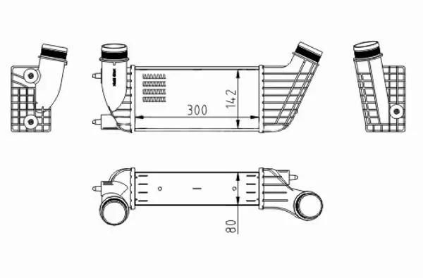 HART CHŁODNICA POWIETRZA INTERCOOLER 612 522 