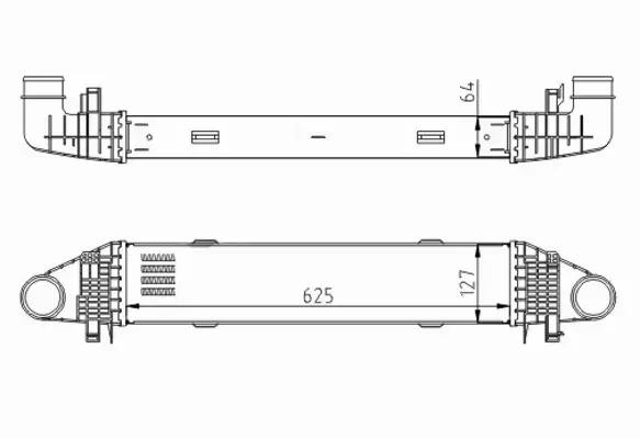 HART CHŁODNICA POWIETRZA INTERCOOLER 612 536 