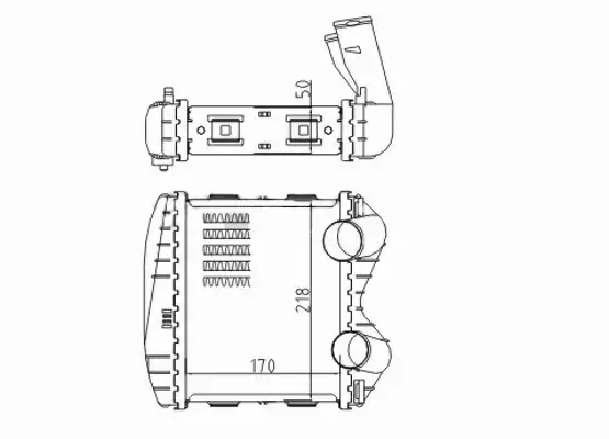 HART CHŁODNICA POWIETRZA INTERCOOLER 620 809 