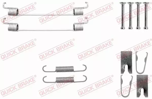 QUICK SPRĘŻYNY SZCZĘK HAMULCOWYCH 105-0042 